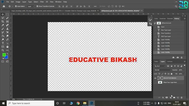 Create 3D Logo & Text in Photoshop - 3D Text and Logo Mockup for Photoshop смотреть онлайн