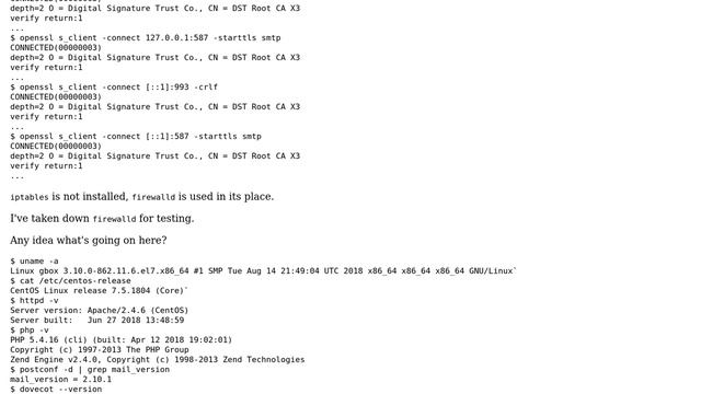 selinux preventing PHP/Roundcube from connecting to local SMTP or IMAP ports смотреть онлайн