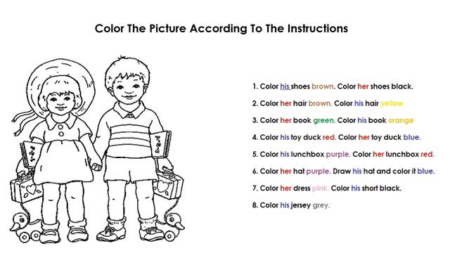 HIS OR HER ? ENGLISH WORKSHEET смотреть онлайн
