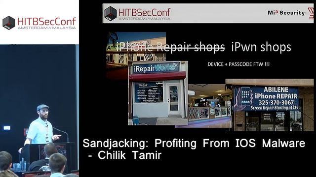 #HITB2016AMS D1T2 - Sandjacking: Profiting From iOS Malware - Chilik Tamir смотреть онлайн
