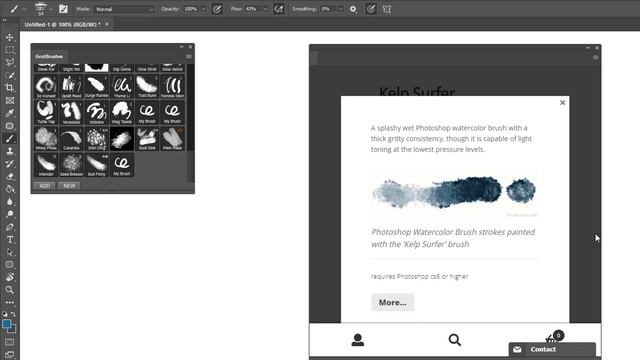 How to Install GrutBrushes Photoshop Brushes Into Photoshop From the web with the GrutBrushes Plugi смотреть онлайн