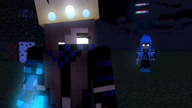 ?My demons Song video Minecraft fight animation NightQueen vs Hanimation смотреть онлайн