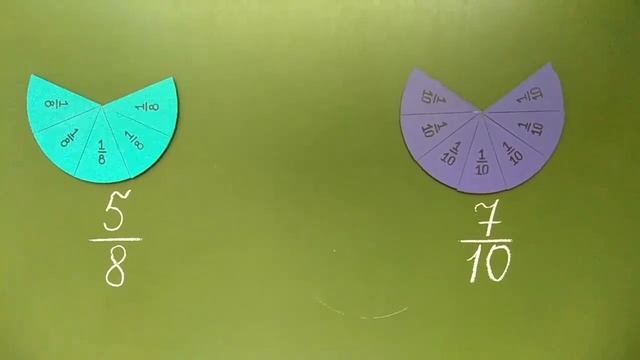 Работа с набором магнитных дробей «Увеличение числителя и знаменателя дроби на одно и то же число» смотреть онлайн