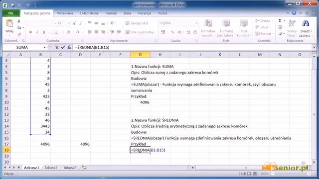 13. Microsoft Excel 2007/2010 - funkcje podstawowe. смотреть онлайн