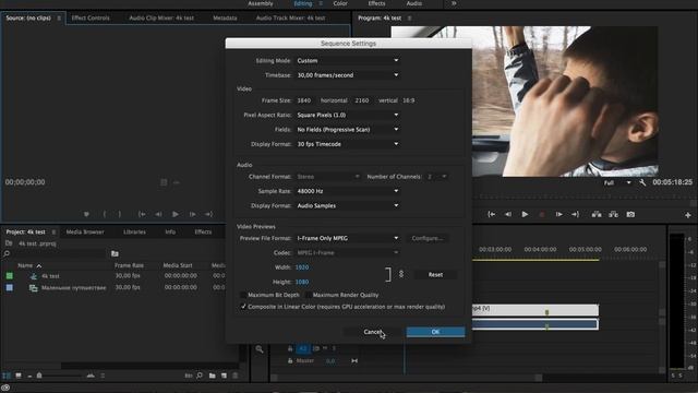 Как импортировать и экспортировать видео в 4k Premiere Pro | Import and export in 4k смотреть онлайн
