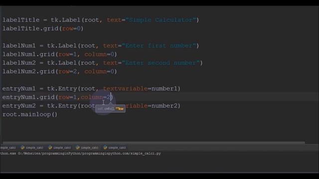 How to create a simple python GUI calculator using TKInter || Programming In Python смотреть онлайн