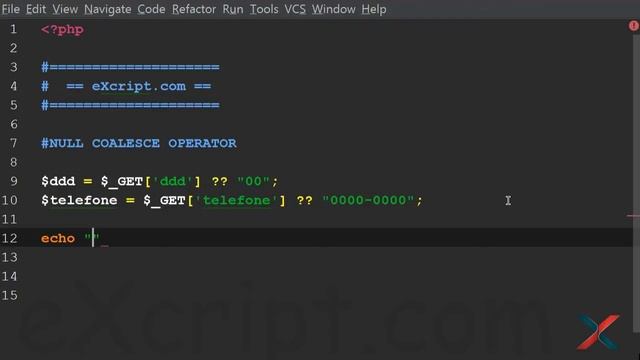 Curso de PHP - Aula 73 - Null Coalescing Operator - Null Coalesce - eXcript смотреть онлайн