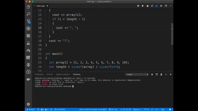 reverse array in place смотреть онлайн