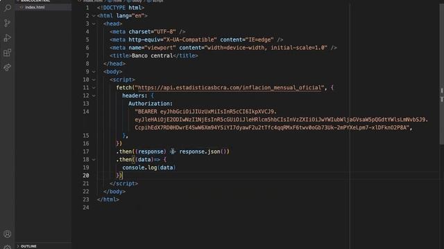 Como consumir la API del BANCO CENTRAL DE ARGENTINA utilizando FETCH | Javascript смотреть онлайн