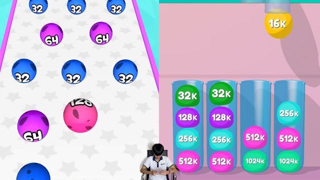 Dancing Ball Fun vs Jelly Drops 2048 - Max Level Gameplay (Part 1) смотреть онлайн