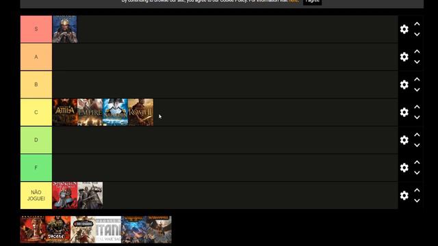 TIER LIST TOTAL WAR смотреть онлайн