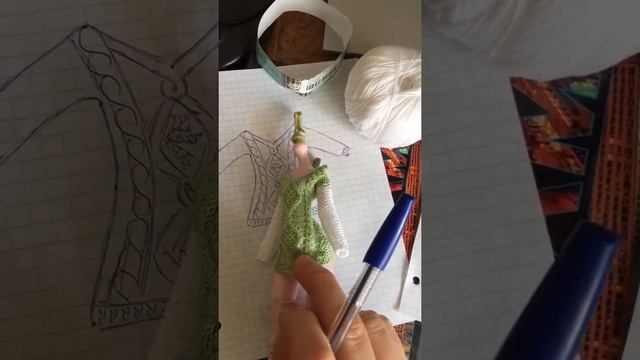 Свитер на формат Monster High миниатюра, одежда для кукол