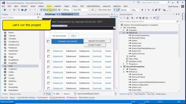 Document Comparison by Aspose.Words for .NET 1.2 смотреть онлайн