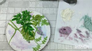 Глициния скульптурная живопись на прянике
