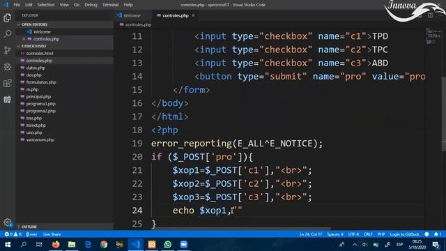 12. PHP: control CHECKBOX de formularios en php смотреть онлайн