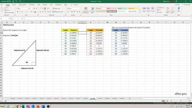 How To Use TAN Function In Excel? (Hindi) смотреть онлайн