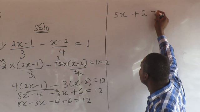 LINEAR EQUATIONS 1- (Containing Brackets, Fractions) смотреть онлайн