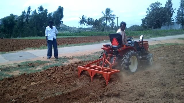 VST Mitsubishi 18.5 HP Mini tractor dry tilling смотреть онлайн