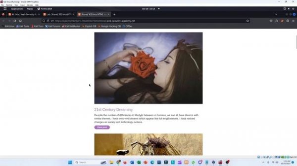 Stored XSS into HTML context with nothing encoded | PortSwigger Labs Solution