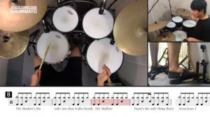 021 | Boulevard Of Broken Dreams - Green Day  (★★☆☆☆) Drum Cover Score Sheet Lessons Tutorial