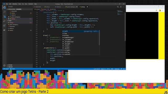 Crie um jogo Tetris usando ES6 (Javascript) - parte 2 смотреть онлайн