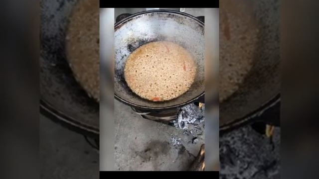 Плов в казане на очаге, с кавартаком (каватак) и молодым чесноком смотреть онлайн