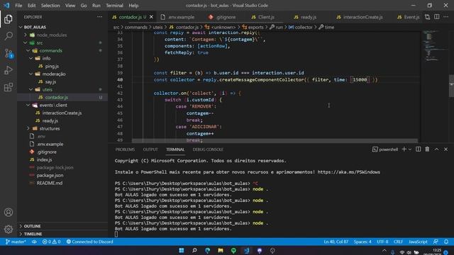 Bot Discord.js v13 - Ep. 4 | Botões e menus смотреть онлайн