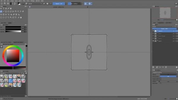 Krita tutorial: Draw tiling patterns with the wrap around mode
