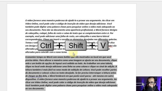 Word Porque usar CTRL SHIFT V | Use essas teclas de atalho hoje! смотреть онлайн