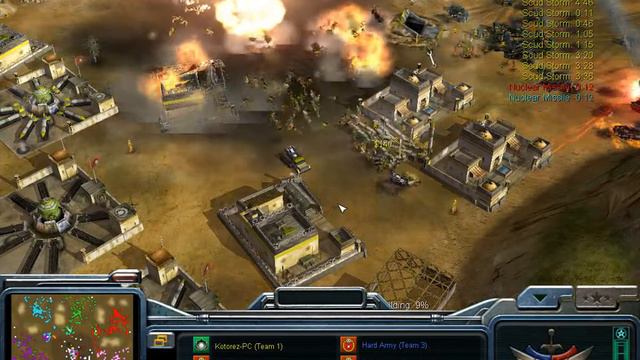 GLA Demolition general 1 vs 7 Hard army China Tank General дальняя камера демо смотреть онлайн