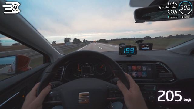 0-200 km/h | Seat Leon FR | TOP SPEED and Acceleration TEST ✔ смотреть онлайн