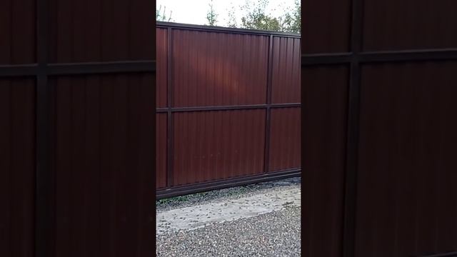 Откатные ворота Красноярск, 4м. профлист смотреть онлайн