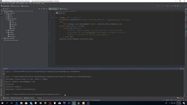 How to create Super user in Django application and login to admin panel of Django Frame work. смотреть онлайн