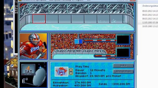 GDPC: Eishockey Manager (Software 2000) auf Windows XP + Vista + 7 + 8 spielen mit DOSBox смотреть онлайн