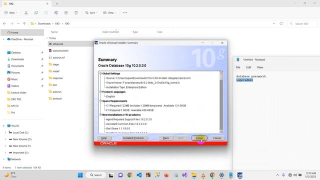Class 3.1: Oracle 10G installation смотреть онлайн