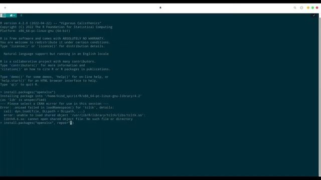 R programming - Please select a CRAN mirror for use in this session смотреть онлайн