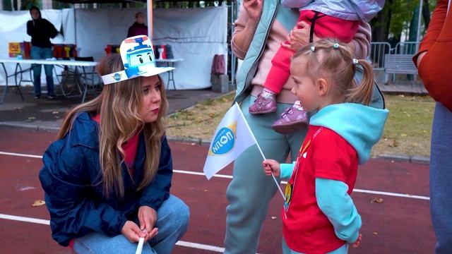 Робокар Челленджи - Поли Робокар на Московском Марафоне - Настя и Поли Робокар