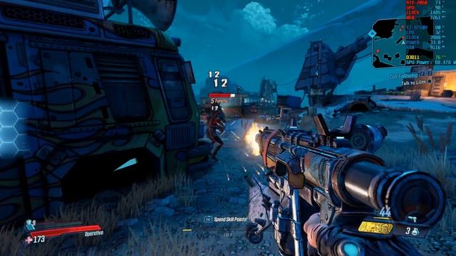 Borderlands 3 gameplay (cpu power limits off & Undervolting -80mv ) смотреть онлайн