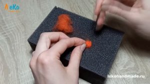 Сухое валяние/ Как свалять игрушку Жирафа/ Мастер-класс