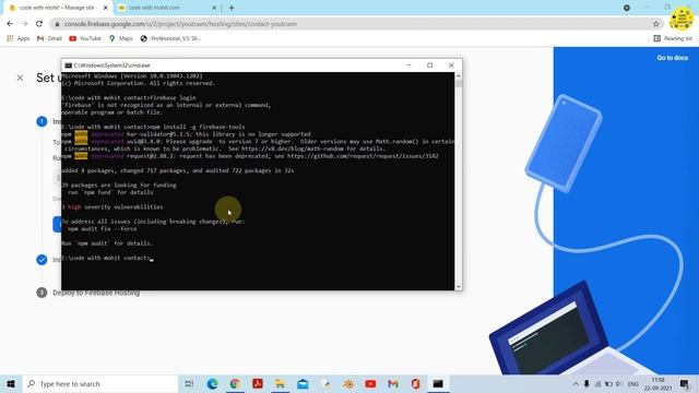 how to create multiple sites in firebase on same project for free || code with mohit смотреть онлайн
