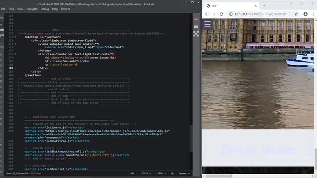 bootstrap 4 how to complete site scaffolding jumbotron video background html css смотреть онлайн