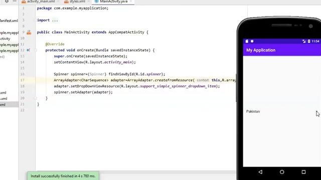 Create Spinner | How to Create Spinner in Android Studio | Hindi\ Urdu смотреть онлайн