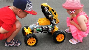 ★ МАШИНА СУПЕР ТРАНСФОРМЕР Стреляет Водой!!! Чудо Монстр Трак Monster Truck