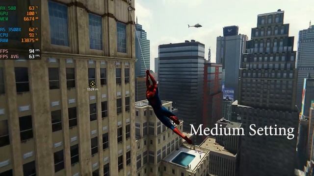 Marvel’s Spider Man Remastered RX 580 & Ryzen 5 3500X All setting смотреть онлайн