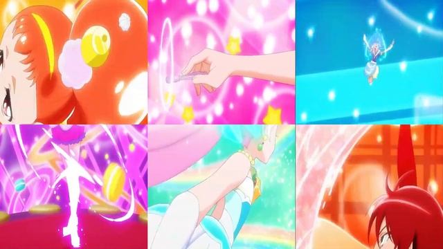 KiraKira☆Pretty Cure A La Mode (Transformations Comparison) смотреть онлайн