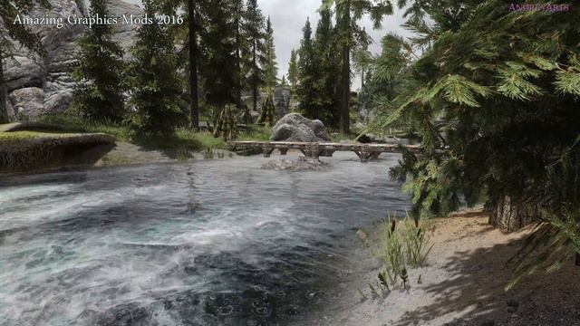 Skyrim Special Edition (remastered) vs Ultra graphics mod смотреть онлайн