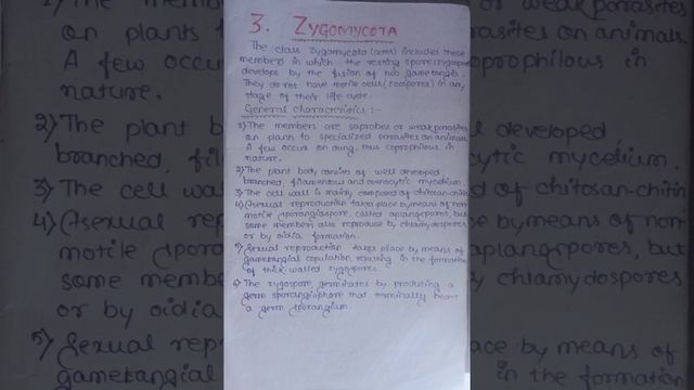 General Characteristics of Zygomycota смотреть онлайн