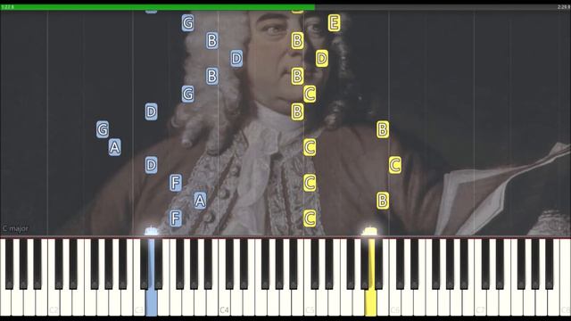 Passacaglia (Händel) | MIDI + synthesia tutorial + piano sheets смотреть онлайн