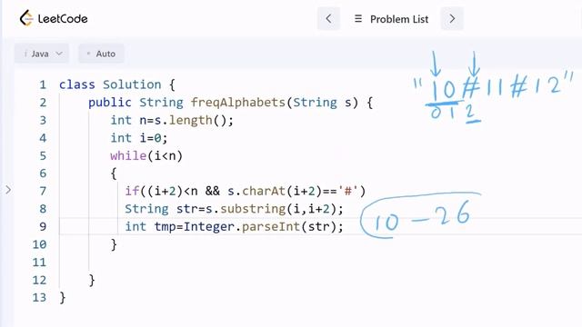 1309. Decrypt String from Alphabet to Integer Mapping || Java || Easy explanation || Hindi смотреть онлайн