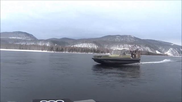 Аэробот "Росомаха" Aero. Тест лодки на воде смотреть онлайн